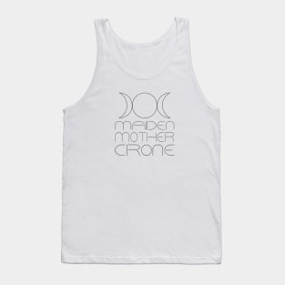 Maiden Mothe Crone, Tripple Goddess Symbol Tank Top